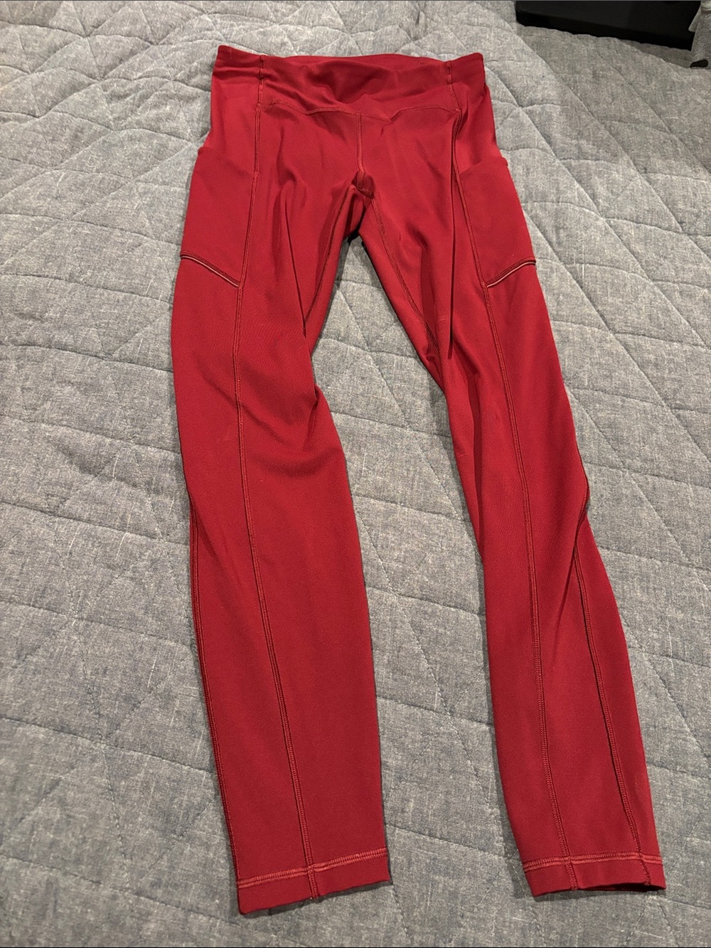 lululemon athletica Red High-Rise Performance Leggings